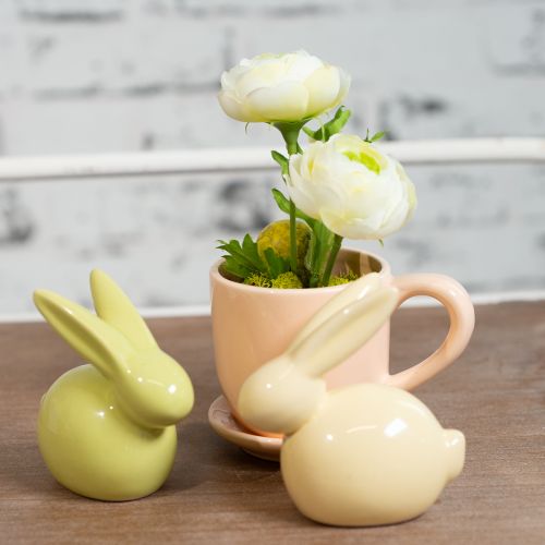 Article Tasse à café, objet décoratif pour une table élégante avec plantes, 11 cm, lot de 3