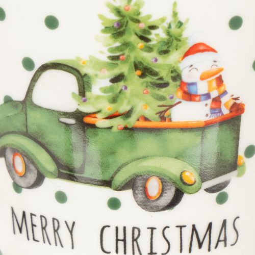 Mug à café Joyeux Noël, motif voiture de Noël, tasse en céramique 10 cm, lot de 2 | Floristik24.be