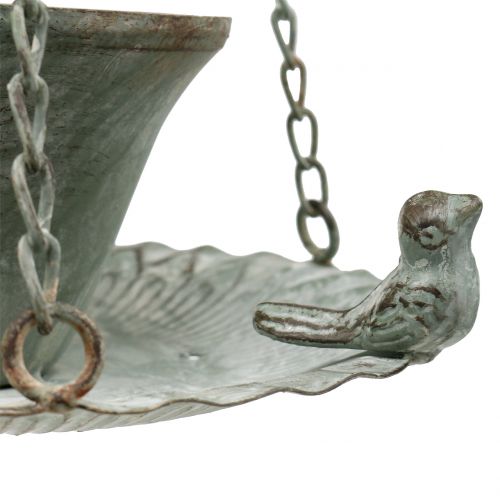 Floristik24 Décoration de jardin coupelle à suspendre en métal look vintage Ø21cm