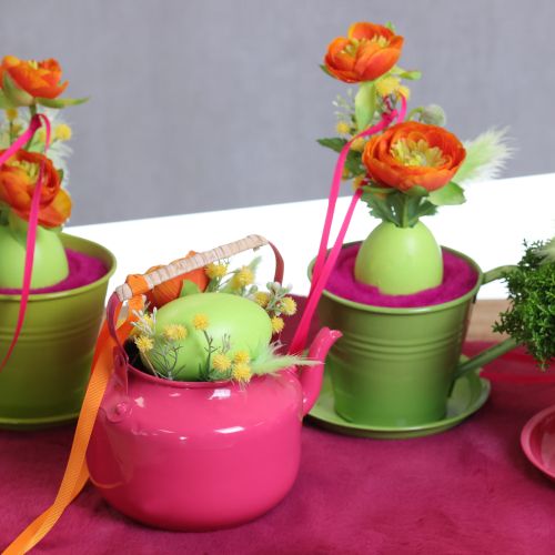 Article Théière, style champêtre nostalgique, décorative pour le salon ou la cuisine, 15 cm