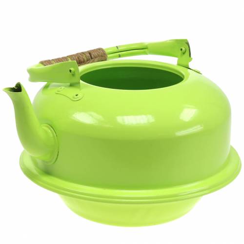 Jardinière Bouilloire Zinc May Vert Ø26cm H15cm