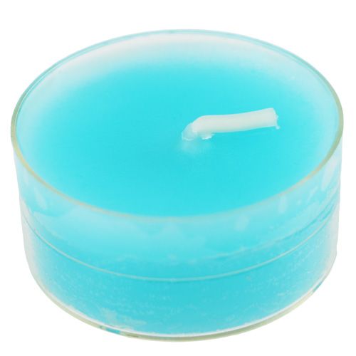 Article Bougies chauffe-plat turquoise 18pcs