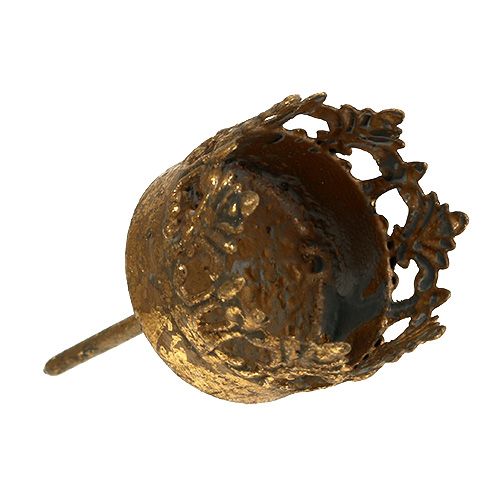 Floristik24 Photophore doré antique Ø3,8cm H9,5cm 1 pce
