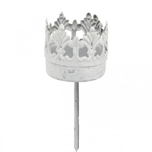 Floristik24 Photophore métal à brancher, bougeoir couronne Ø4.5cm