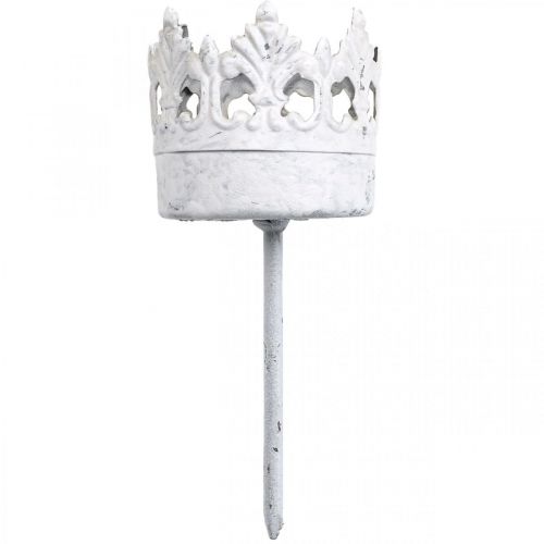 Photophore métal à coller, bougeoir couronne Ø4,5cm 4pcs | Floristik24.be