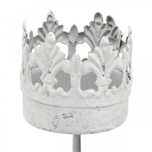 Article Photophore métal à brancher, bougeoir couronne Ø4.5cm