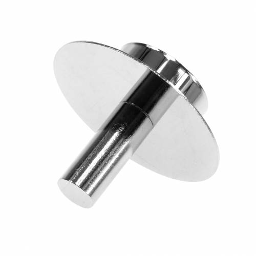 Floristik24 Photophore pour bouteilles argent Ø7.5cm H6cm