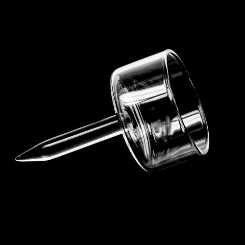 Floristik24 Photophore verre bougie chauffe-plat transparent Ø4,5cm H8cm 8 pcs