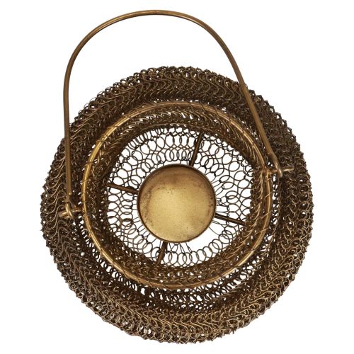 Floristik24 Photophore métal laiton lanterne de jardin upcycling Ø18cm