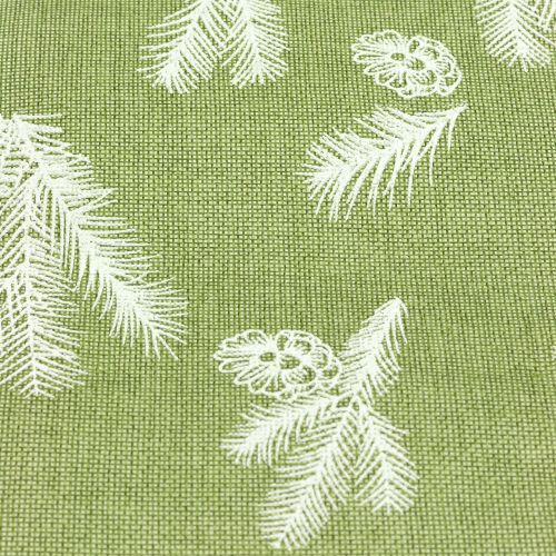 Article Ruban de table motif sapin vert 20cm 5m