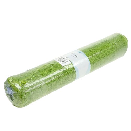 Floristik24 Chemin de table vert en jute 50cm x 910 cm