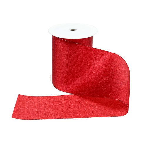 Floristik24 Ruban de table rouge 10cm 15m