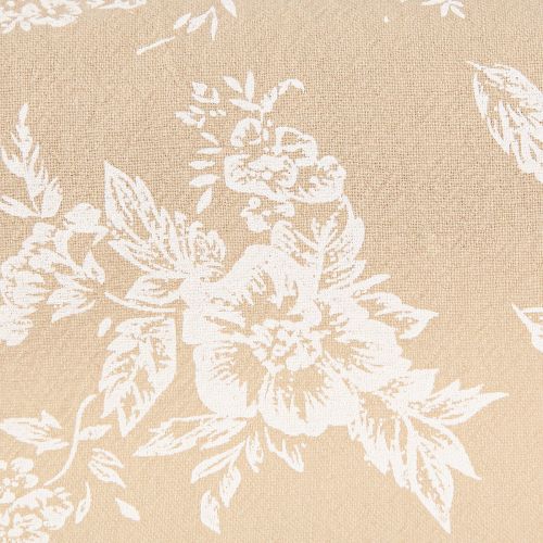 Article Ruban de table avec fleurs chemin de table coton beige 15cm 3m