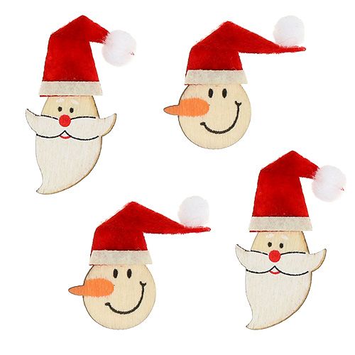 Article Décoration de table Père Noël, bonhomme de neige 4-5cm 12 pcs