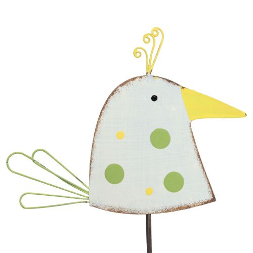 Floristik24 Décoration de table printemps, figurine d&#39;oiseau décorative, oiseau en métal 17cm 2 pcs