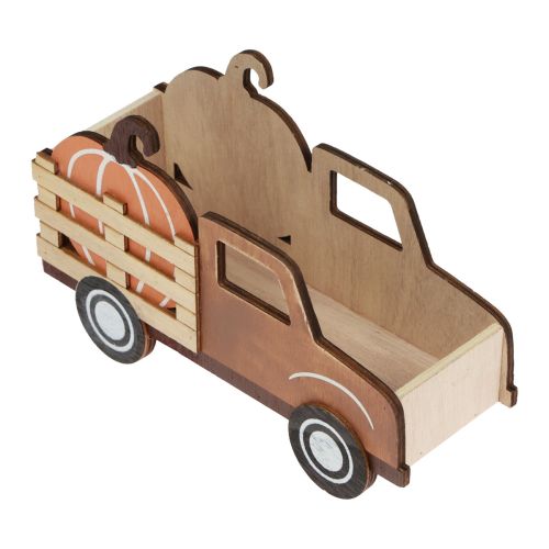 Article Décoration de table décoration citrouille d'automne camion de livraison bois 20×7,5×12,5cm