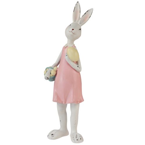 Floristik24 Décoration de table lapins de Pâques décoration lapin 9,5cmx9,5cmx29,5cm