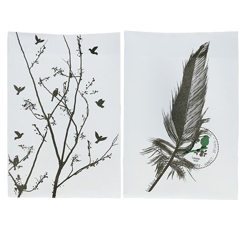 Floristik24 Sachet en plastique pour décoration de table avec motif 10x8x15cm 8pcs