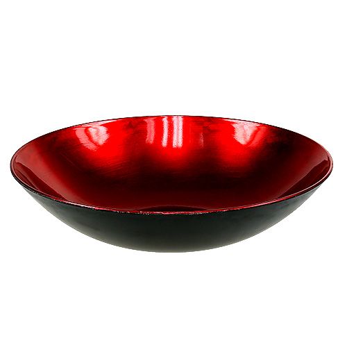 Floristik24 Déco de table bol rouge Ø28cm plastique