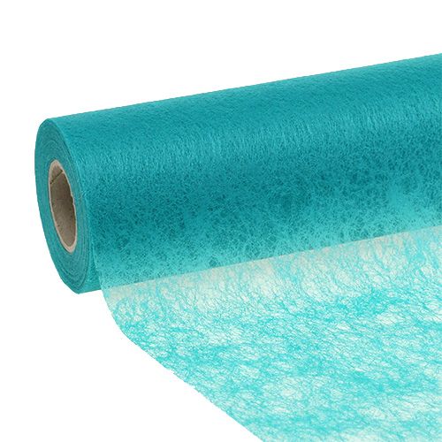 Floristik24 Chemin de table turquoise 23cm 25m