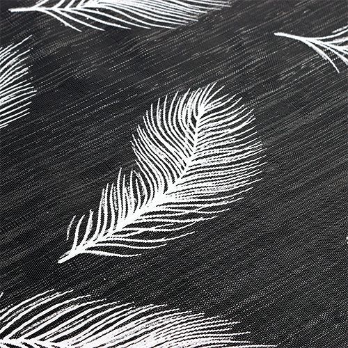 Article Chemin de table avec motif à plumes 30 x 500 cm