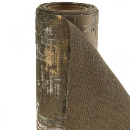 Floristik24 Chemin de table marron chemin de table décoration de table polyester L250cm W20cm