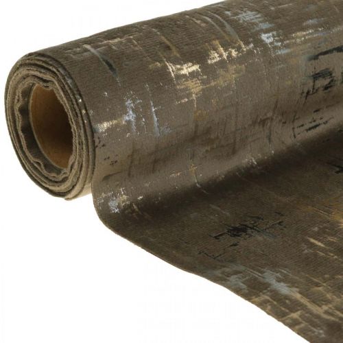 Floristik24 Chemin de table marron chemin de table décoration de table polyester L250cm W20cm
