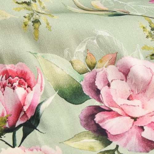 Floristik24 Chemin de table printemps pivoine chemin de table vert 40x150cm