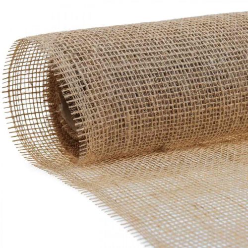 Floristik24 Chemin de table jute ruban de jute ruban de table nature L30cm L5m