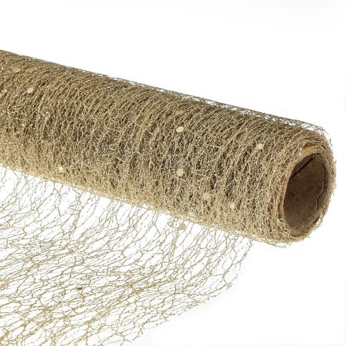 Floristik24 Chemin de table chemin de table Champagne Glitter L35cm L200cm