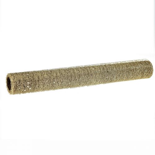 Floristik24 Chemin de table chemin de table Champagne Glitter L35cm L200cm