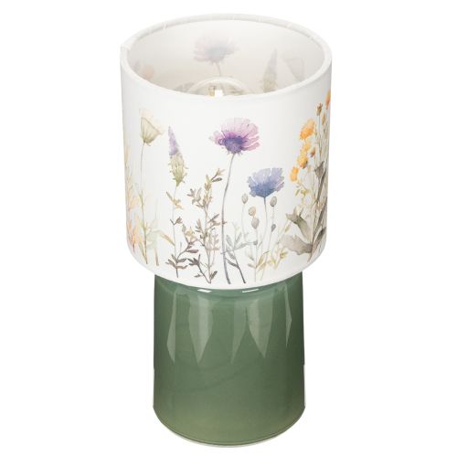 Floristik24 Lampe de table LED à motif floral pour un éclairage élégant du salon, 23 cm