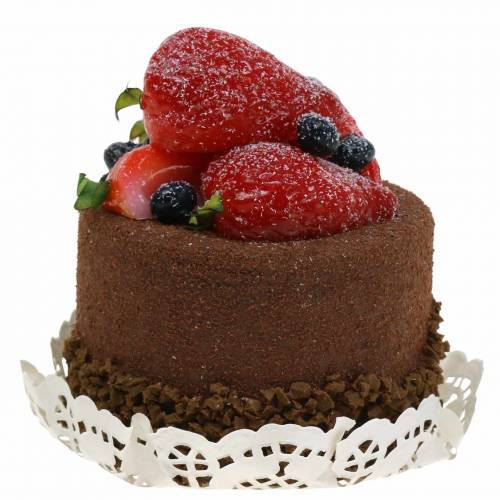 Floristik24 Gâteau décoratif chocolat nourriture réplique 7cm