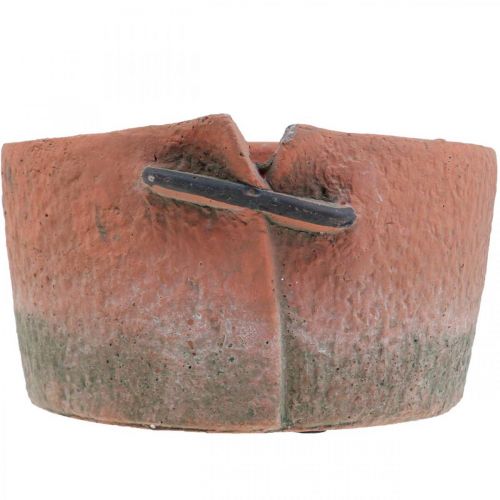 Article Pot de fleurs en béton cache pot terre cuite Ø18.5cm H10.5cm