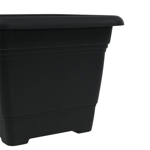 Article Pot « Nora » 23cm x 23cm H18,5cm anthracite 1 pièce
