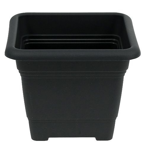 Floristik24 Pot « Nora » 33cm x 33cm H26cm anthracite 1 pièce
