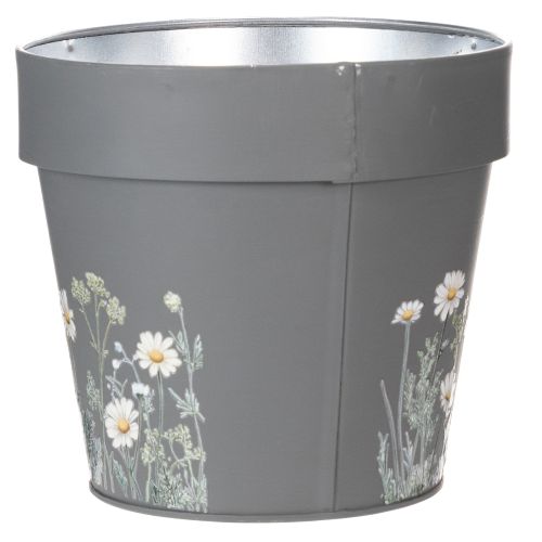 Article Pot de fleurs à motif délicat de fleurs sauvages, idéal pour un balcon ou une terrasse, 15 cm, lot de 3
