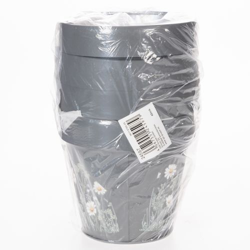 Article Pot de fleurs à motif marguerite pour une décoration intérieure élégante, 11 cm, lot de 4