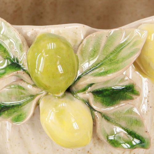 Article Pot de fleurs décoratif en céramique – motif citron pour une touche sudiste Ø19,5cm