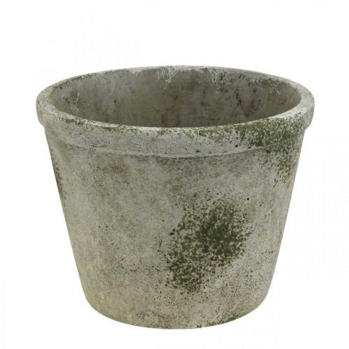 Cache-pot aspect antique avec patine Ø20,5cm H16cm