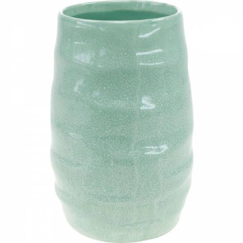 Floristik24 Vase en céramique ondulée, décoration de vase, récipient en céramique H20cm