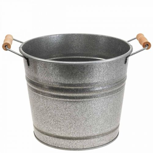 Floristik24 Jardinière jardinière seau métal décoratif vintage Ø26cm H23cm