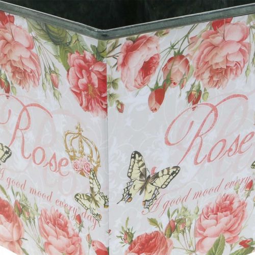 Floristik24 Jardinière vintage, pot décoratif, jardinière roses H13cm L13.5cm