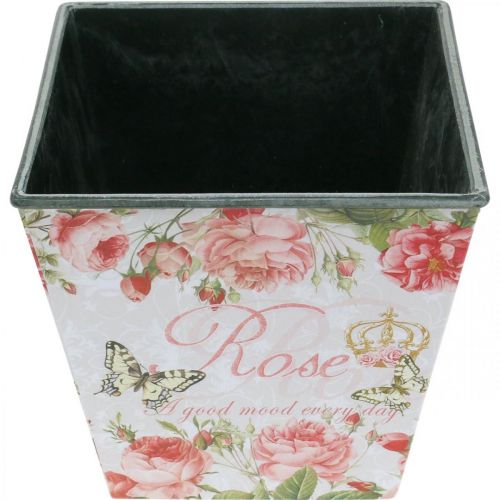 Floristik24 Jardinière vintage, pot décoratif, jardinière roses H13cm L13.5cm