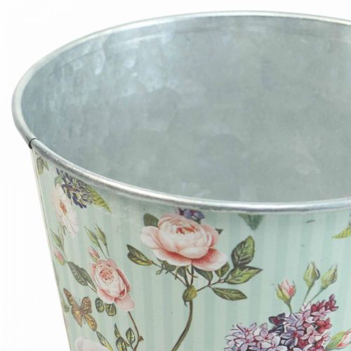 Article Cache-pot roses jardinière métal été Ø14cm H12.5cm