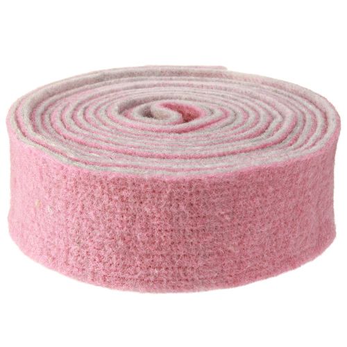 Article Pot ruban ruban décoratif laine feutre laine vieux rose gris 7,5cm 5m
