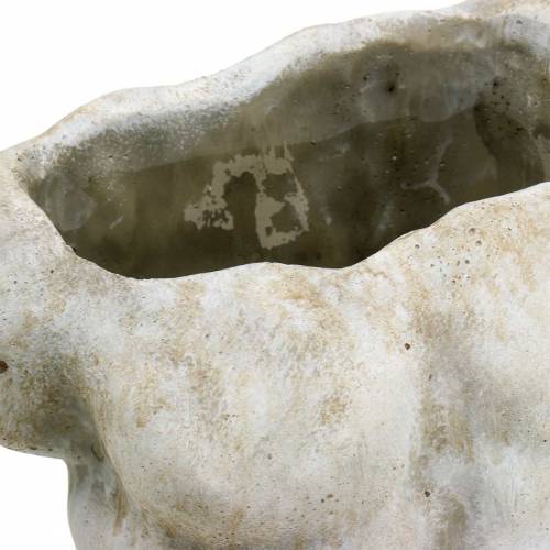 Floristik24 Cache-pot torse mâle gris 19×13,5cm H28cm
