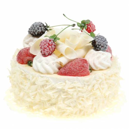 Floristik24 Gâteau à la crème artificiel aux baies Ø15cm H11.5cm