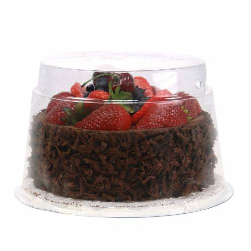 Floristik24 Gâteau à la crème au chocolat artificiel Ø15cm H11.5cm