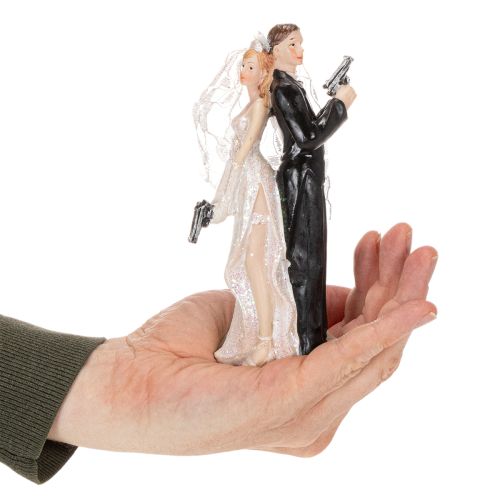 Figurine de mariés pour gâteau, 15,5 cm | Floristik24.be